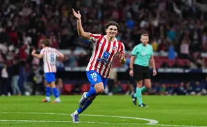 جوليان ألفاريز ينهي صيامه التهديفي ويقود أتلتيكو مدريد للتعادل